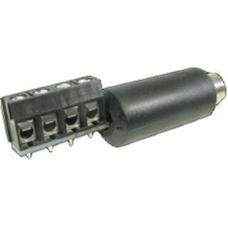 PP660 Schraubklemmen- Adapter, Mini- DIN- Stecker, 4-polig