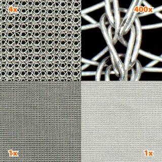 Silver- Tulle, HF Shielding Fabric, 48dB