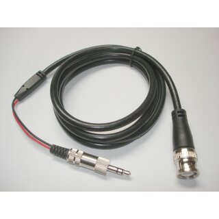 AC- Messleitung BNC auf 3,5mm Stereo- Klinkenstecker, Leitungslänge 1,2m,  Zubehör für Peak Tech 8005