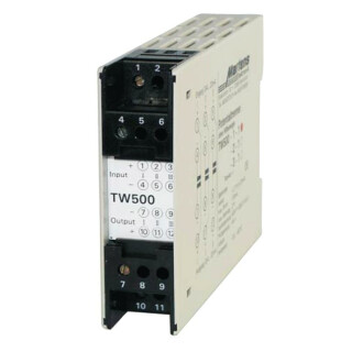 TW500, Potentialtrenner für 0/4-20mA- Normsignale, 2 Kanäle