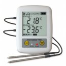 WiFi Temperature Data Logger, Model TD2F with 2 fixed external Thermistor Probes