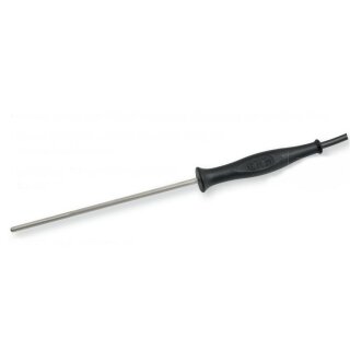 Extra thin Pt1000 Insertion Probe with Handle, 2-Wire, BNC Plug,  -30 to +500°C