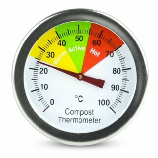 Dial Compost Thermometer, Stainless Steel Probe, 500mm