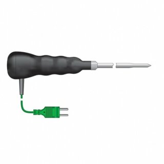 Heavy Duty Penetration Probe, 300mm long, Reduced Tip, Ribbed Handle, -75 to +250°C