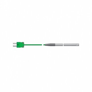 Air or Gas Temperature Probe without Handle, Type K, Ø6.35mm,-50 bis +100°C
