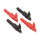 TA004 Kleine Krokodilklemme für 4mm Bananenstecker rot
