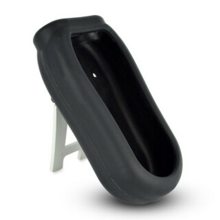 Silikon- Schutzhülle, schwarz, mit Tischständer und Haftmagnet