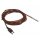 Thermocouple Type T, Ø5 x 50mm Waterproof Stainless Steel Tip, 3m Lead, -60°C to +200°C