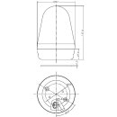 LED- Multifunktions- Blitzleuchte, gelb, BL90, 15 Funktionen