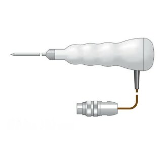 Waterproof Thermocouple Penetration Probe for Therma 22,  with Handle and Lumberg Connector, -75 to +250°C 