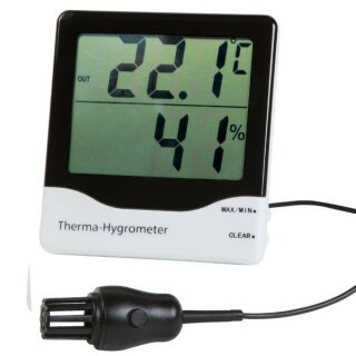 Therma Hygrometer with Internal and External Probe