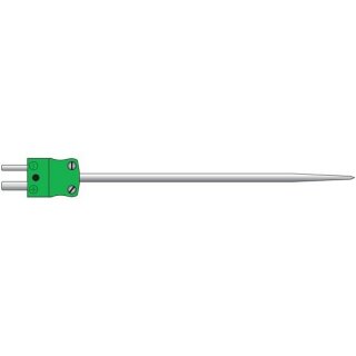Stainless Steel Penetration probe, Type K Plug-Mounted Thermocouple, -75 to +250°C 