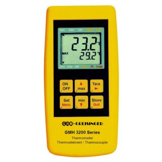 GMH 3211, Präzisions- Sekundenthermometer für Thermoelemente, 1 Universal- Wechselfühler- Eingang