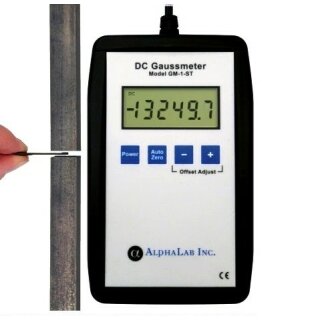 GM1-ST, DC- Gaussmeter für Magnete oder Magnetspulen,  0,1-20kG