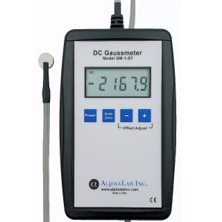 GM1-ST, DC- Gaussmeter für Magnete oder Magnetspulen,  0,1-20kG