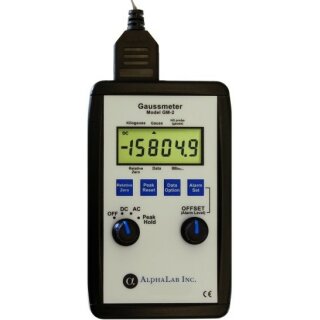 GM-2, Gaussmeter for DC, AC and Peak Hold Magnetic Field Measurements, max. 30kG