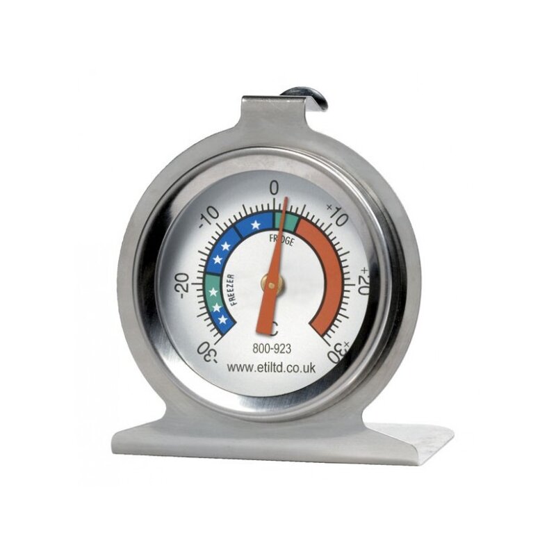 Fridge/Freezer Dial Thermometer, Stainless Steel, Ø50mm