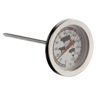 Fleisch- Zeigerthermometer, Edelstahl, Ø45mm