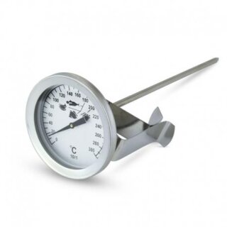 Frittier- Zeigerthermometer, Edelstahl, 50mm