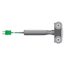PTFE- Rollen- Oberfl&auml;chensensor, Typ K, -75 bis +250&deg;C