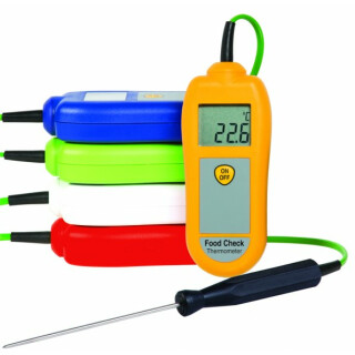 Food Check Thermometer with Penetration Probe white