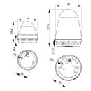 LED Beacon Multicolour, 24VAC/DC