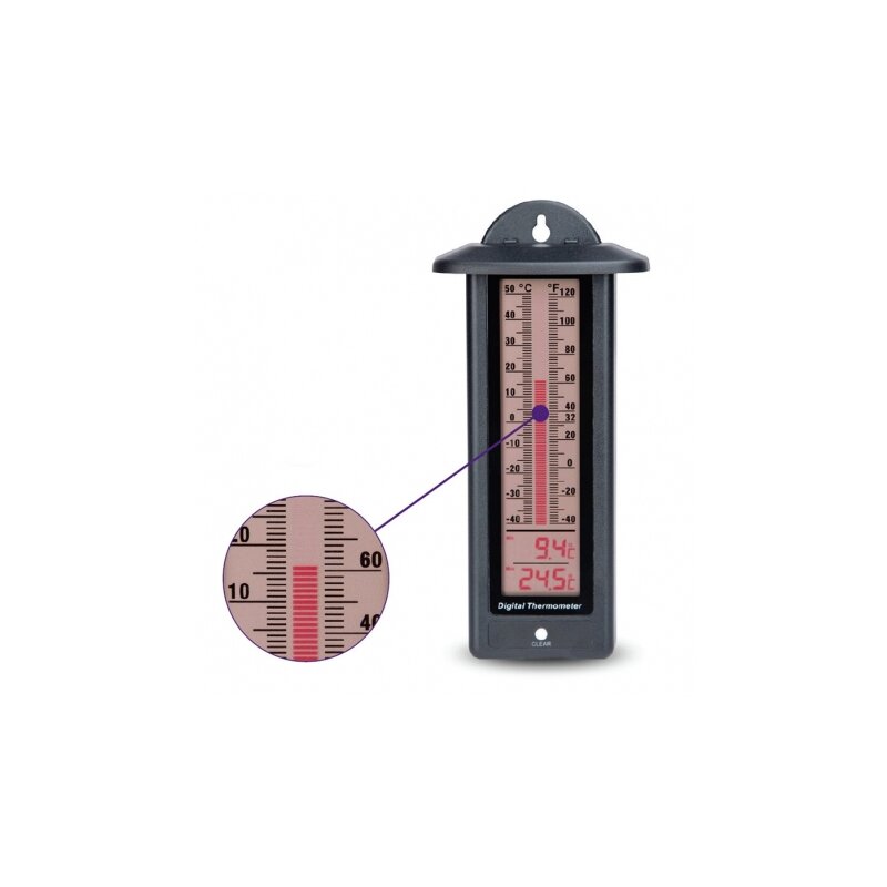 Digital Max Min Thermometer with LCD Bar Graph - PSE - Priggen