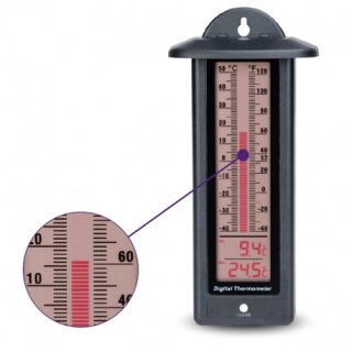 Digitales Max- Min- Thermometer mit LCD- Balkenanzeige