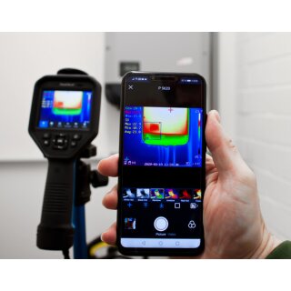 PeakTech 5620, Profi- Wrmebildkamera, 384x288 px., -20 bis +550C, mit USB, WiFi, BT & Analysesoftware