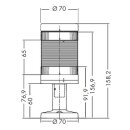 LED Multicolour Signal Tower with Base and 60mm Stand