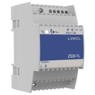 24VDC/1,5A Power Supply for DIN Rail Mounting