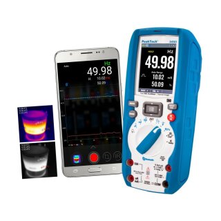 PeakTech 3450, Digital Multimeter with Thermal Imager, Data Logger, Bluetooth 4.0