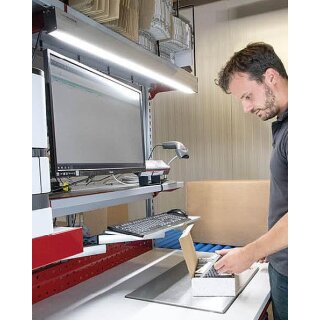PROFILED, LED- Arbeitsplatzleuchte, 5200-5700K, 230VAC, 3m Kabel  Lnge: 900mm, 25W, dimmbar