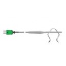 Q Series Oven Air Probe with Grate Clip, Type K,  -50 to...