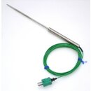 Oven Probe with Stainless Steel Handle, Type K, -75 to...
