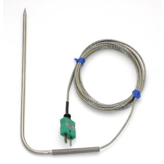 Penetration Oven Probe, Stainless Steel Braided, -50 to +350°C