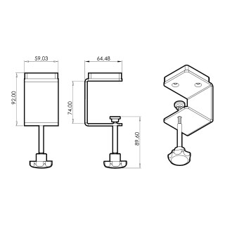 Table Clamp for CENALED LED Lamp