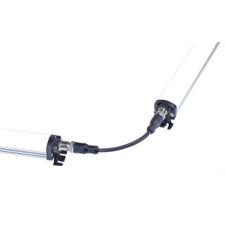 LEANLED II,  LED- Maschinen- Aufbauleuchte, 5200K-5700K, IP54  520mm/klar/kaskadierbar