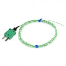 Thermocouple, 1m PTFE Wires, Exposed Junction Plug,  -75...