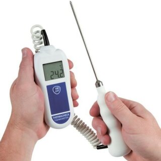 ThermaCheck, Thermometer with Permanently Attached Penetration Probe, Coiled Cord