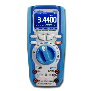 PeakTech 3440, Grafikmultimeter, 4 5/6- stellig, Bluetooth