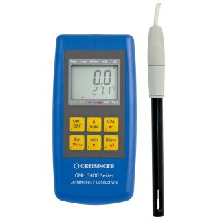 GMH 3451, Conductivity Meter incl. 4-Pole Measuring Cell, with Data Logger