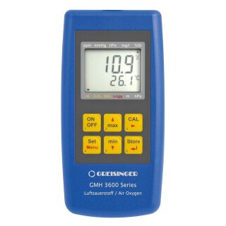 GMH 3695, Air Oxygen Meter without Sensor, with Integrated Data Logger