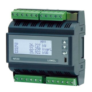 NR30IoT, 3-Phasen- Stromnetz- Messgerät für Hutschienen- Montage 1A/5A, X/1A, X/5A _ 20-40VAC oder 20-60VDC