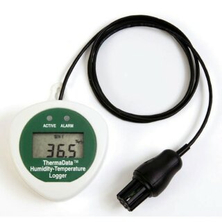 HTDF ThermaData, Humidity & Temperature Logger with LCD Display, ext. Sensors