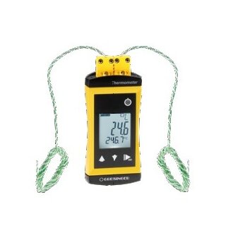 G 1202, 2-Channel Thermocouple- Seconds Thermometer with Alarm, without Probes