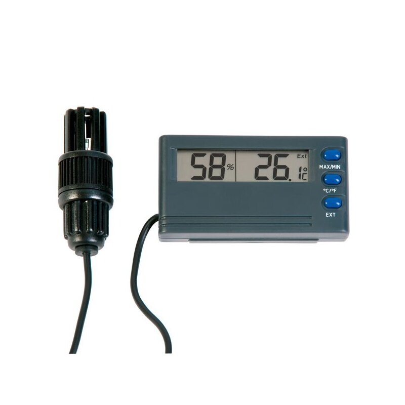 Therma-Hygrometer, External Probe, for Desktop or Wall Mount - PSE 