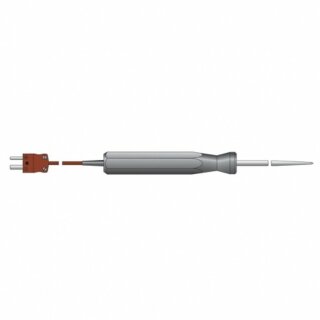 Insertion Probe with Handle, Thermocouple Type T, Ø3.3mm x 130mm, -75 to +250°C 