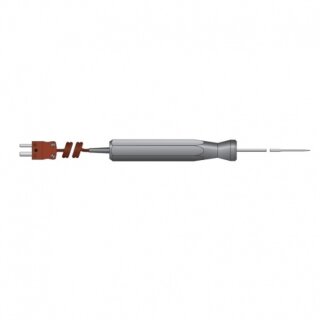 Schneller Einstechfhler, Thermoelement Typ T,   3,3mm x 100mm, Spiralkabel,  -75 bis +250C