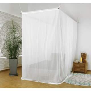 HF- Abschirmbaldachin aus Abschirmgewebe, Kastenform fr Einzelbett Voile, 38 dB